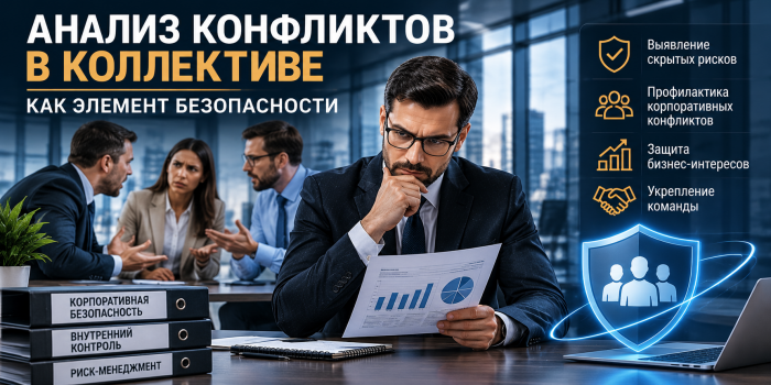 Анализ конфликтов в коллективе: безопасность и защита бизнеса