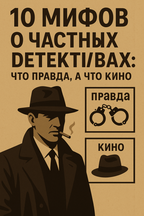 10 мифов о частных детективах: правда против кино